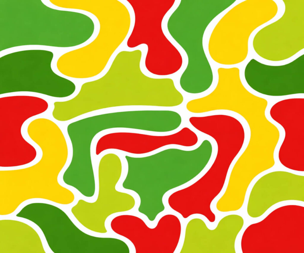 Abstract Color Block Pattern