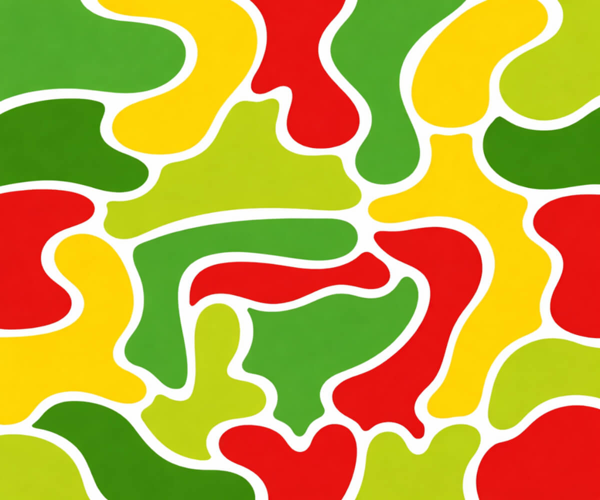 Abstract Color Block Pattern