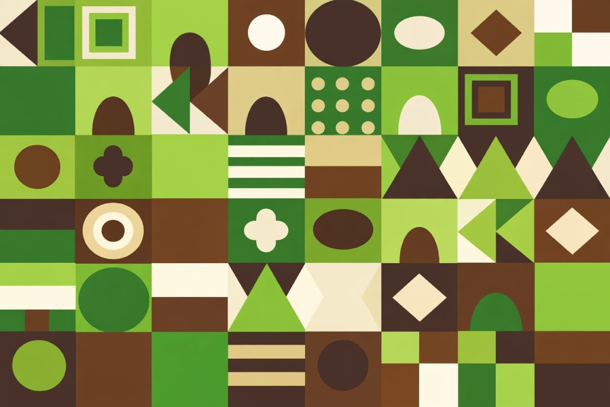 Color Block Pattern Abstract Shapes