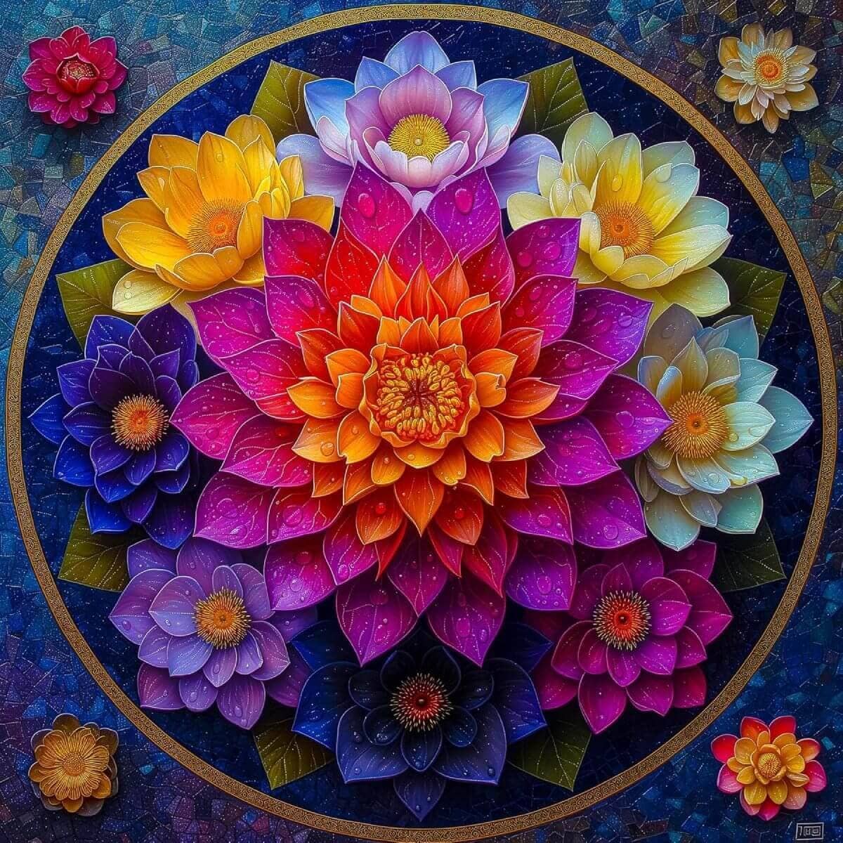 Colorful Floral Mandala