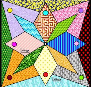 Colorful Geometric Star Pattern