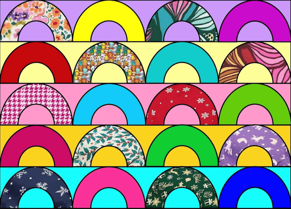 Colorful Rainbow Arch Patterns