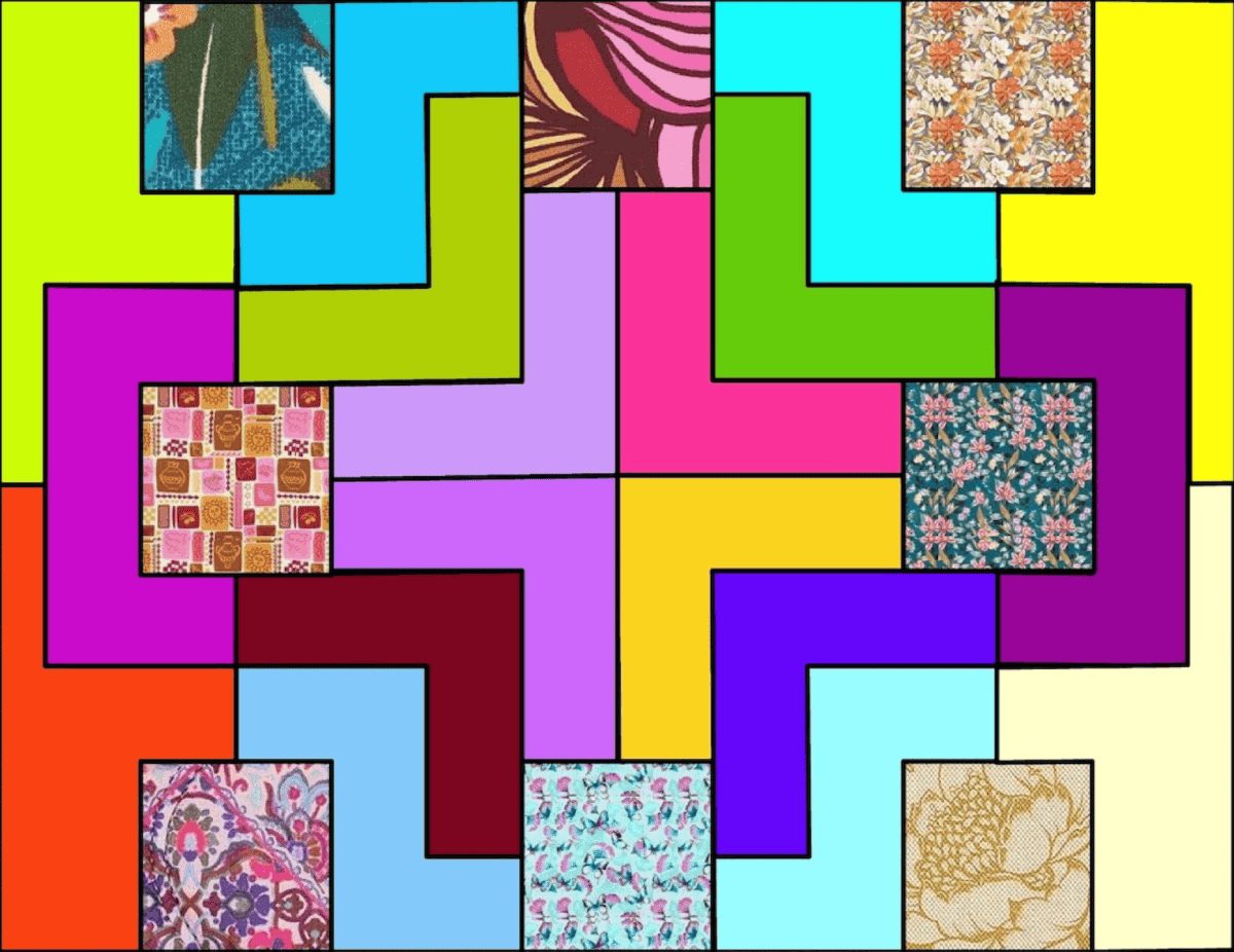 Decorative Textile Mosaic