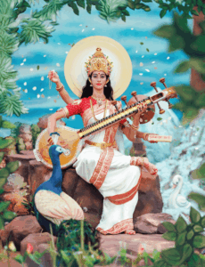 Goddess Saraswati with Veena