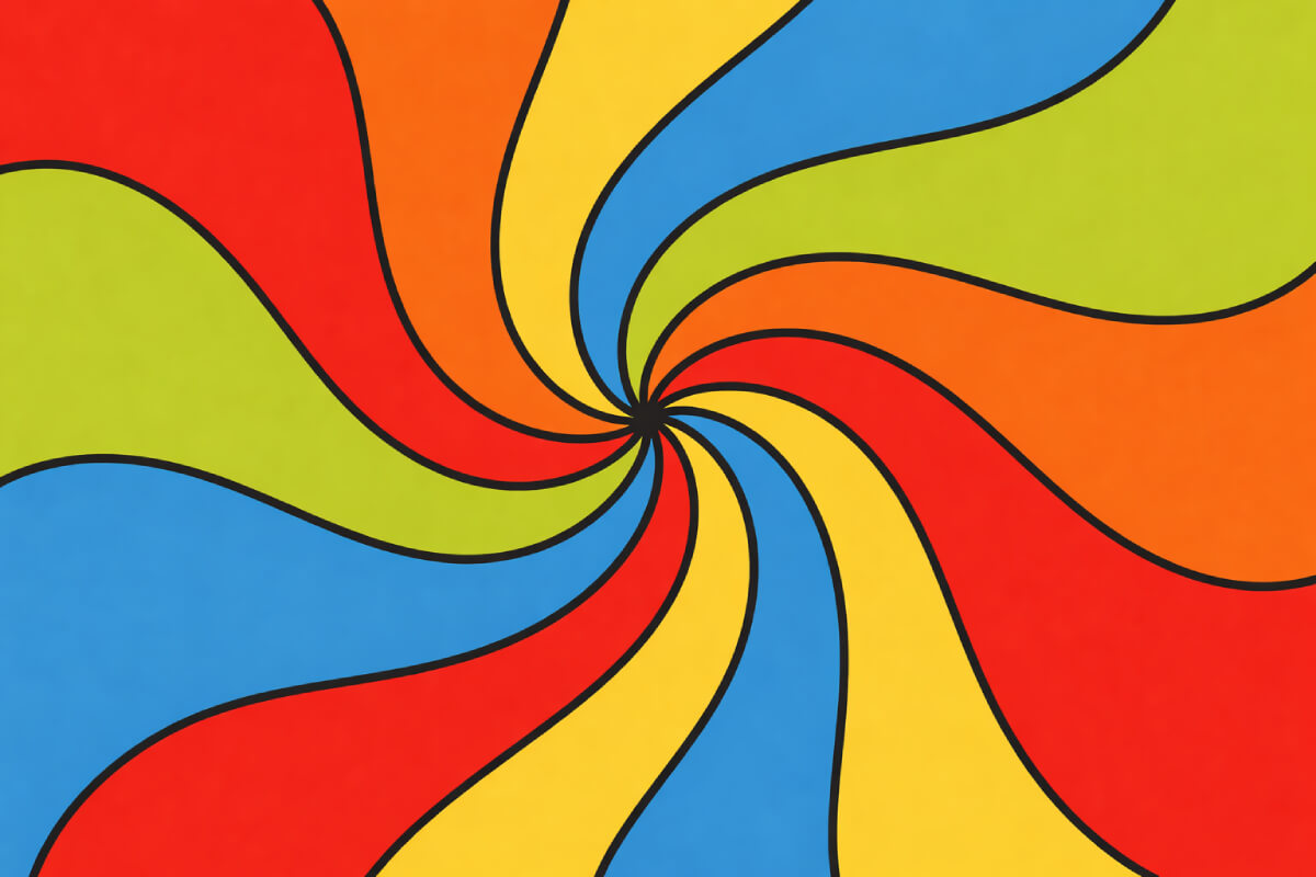 Retro Colorful Minimalist Art