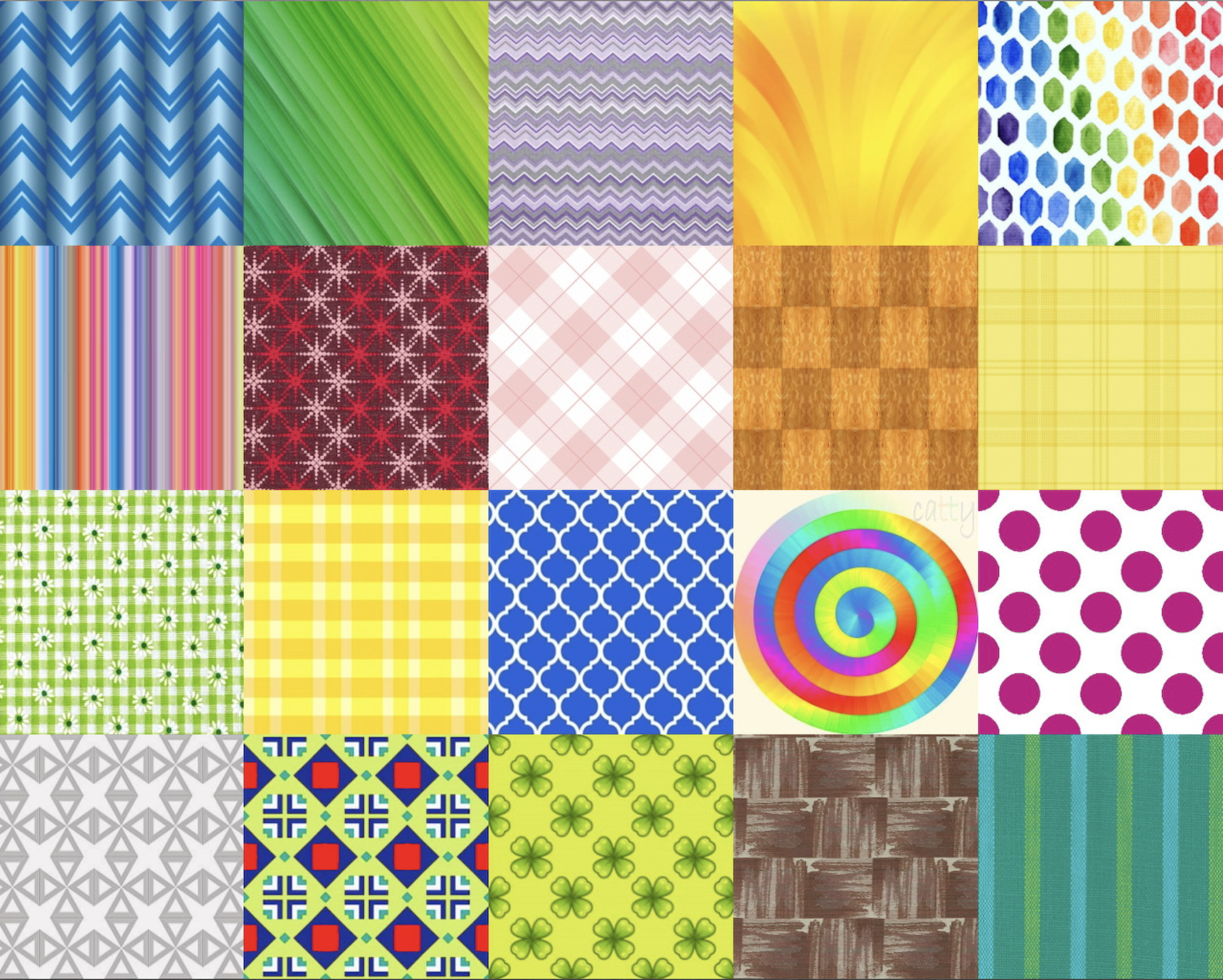 Colorful Pattern Texture Grid