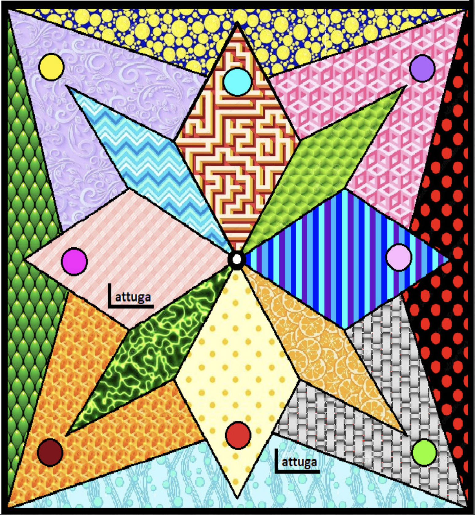 Colorful Geometric Star Pattern