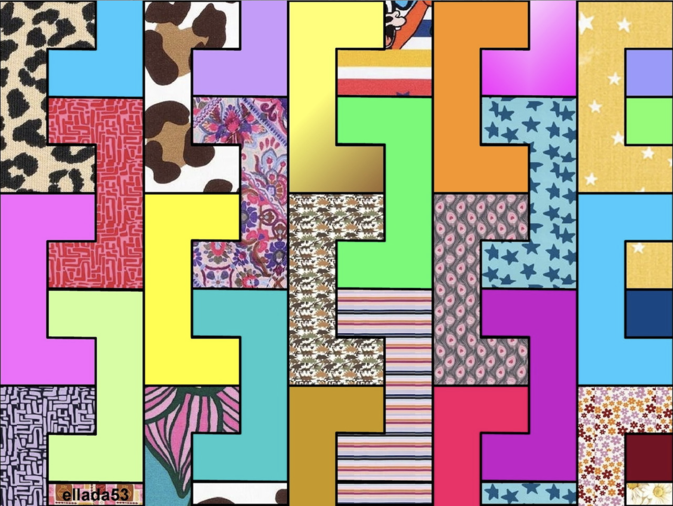 Modern Abstract Block Design