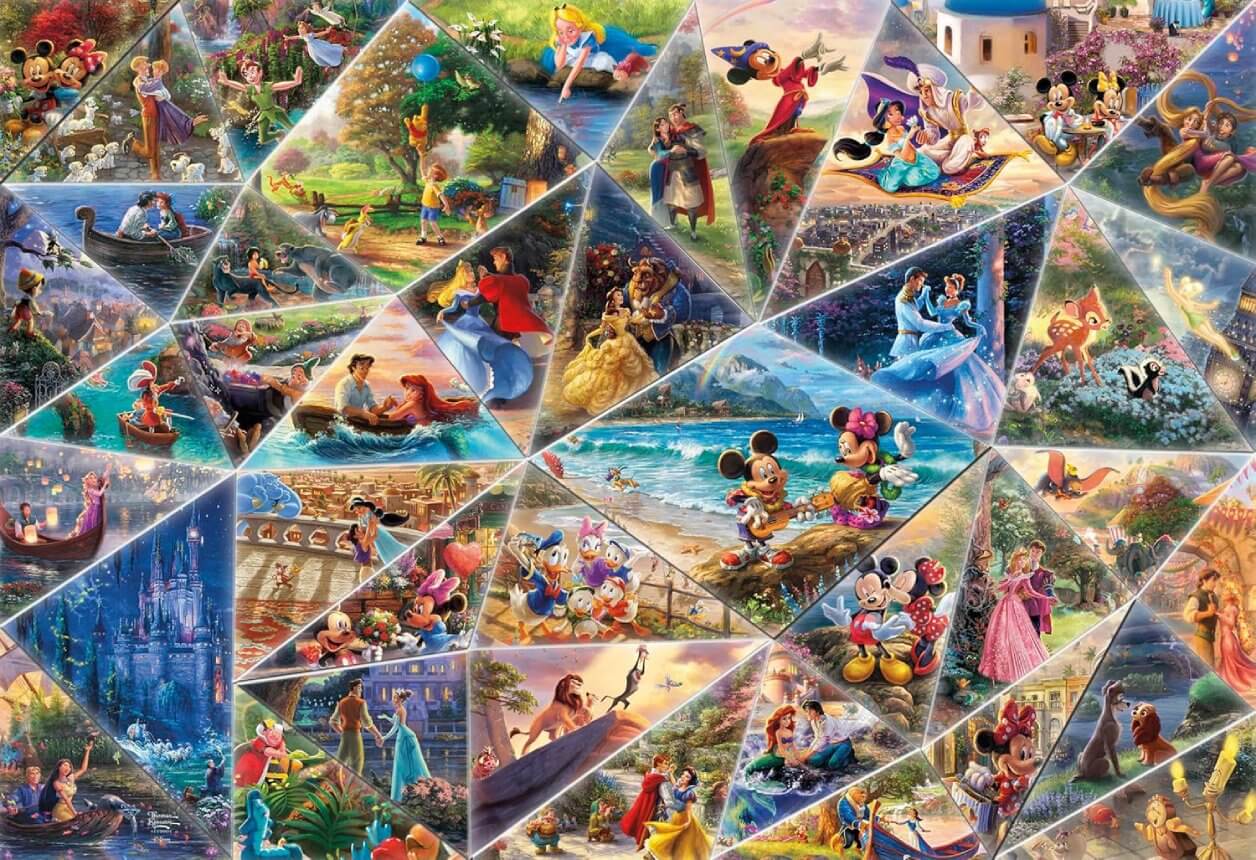 Thomas Kinkade Disney Collage