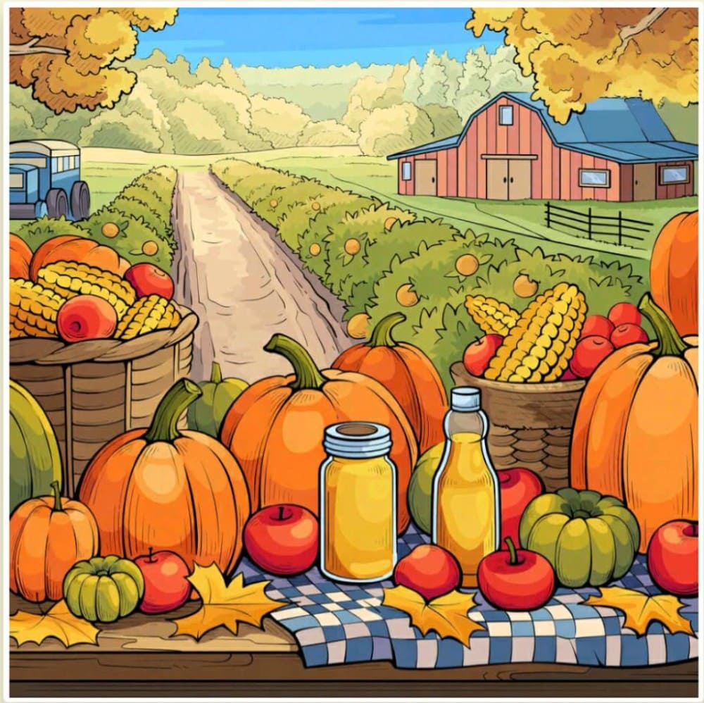 Autumn Harvest at the Farm