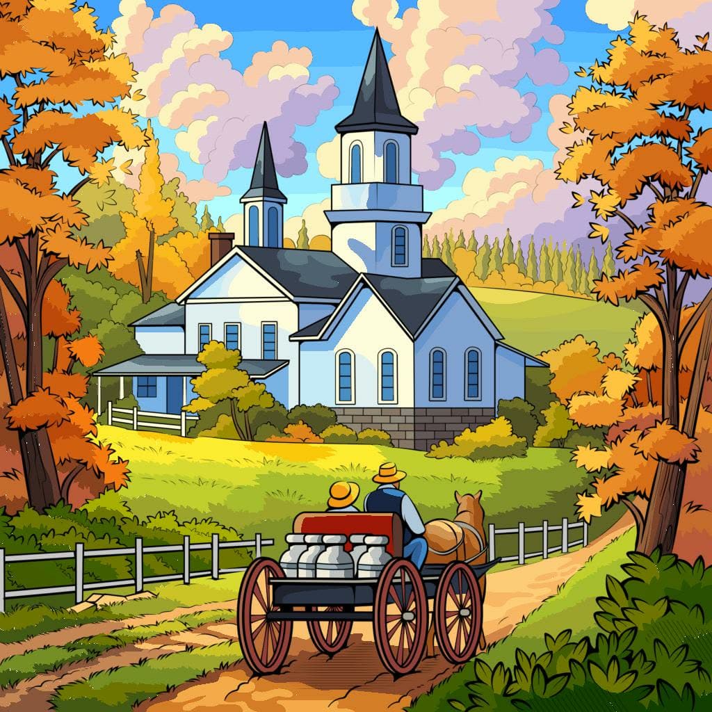 Autumn Journey to Church