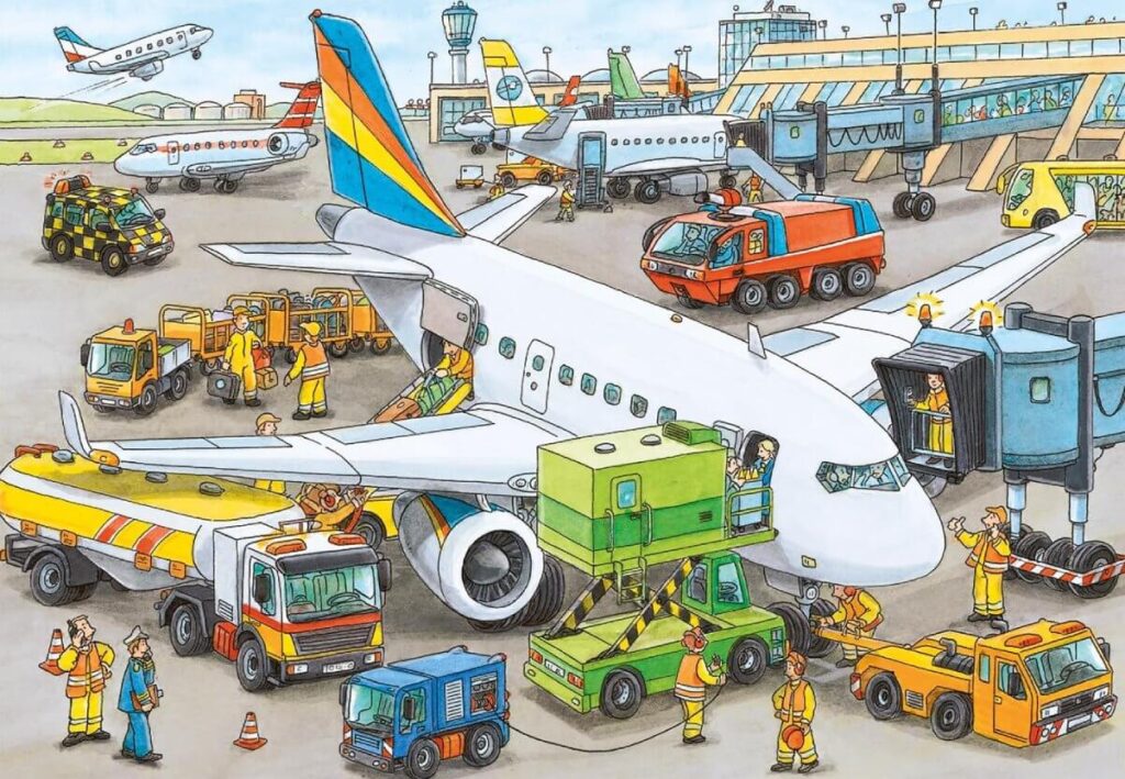 Busy Airport Engaging
