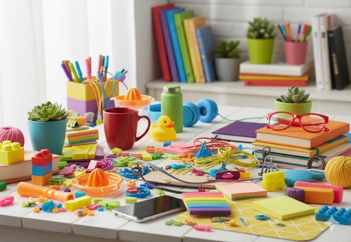 Colorful Creative Workspace