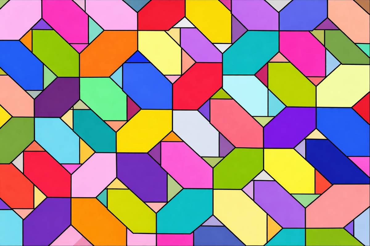 Colorful Geometric Mosaic