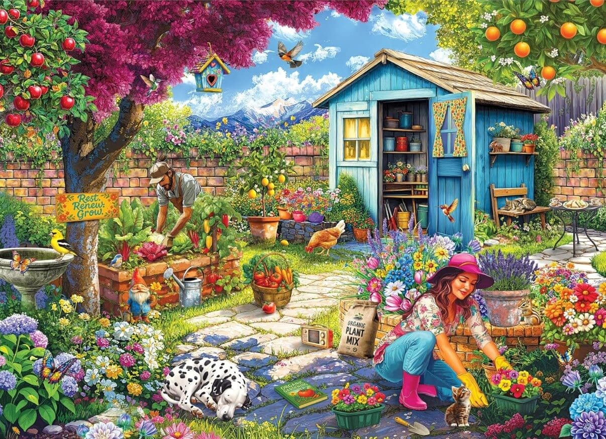 Couple In The Garden