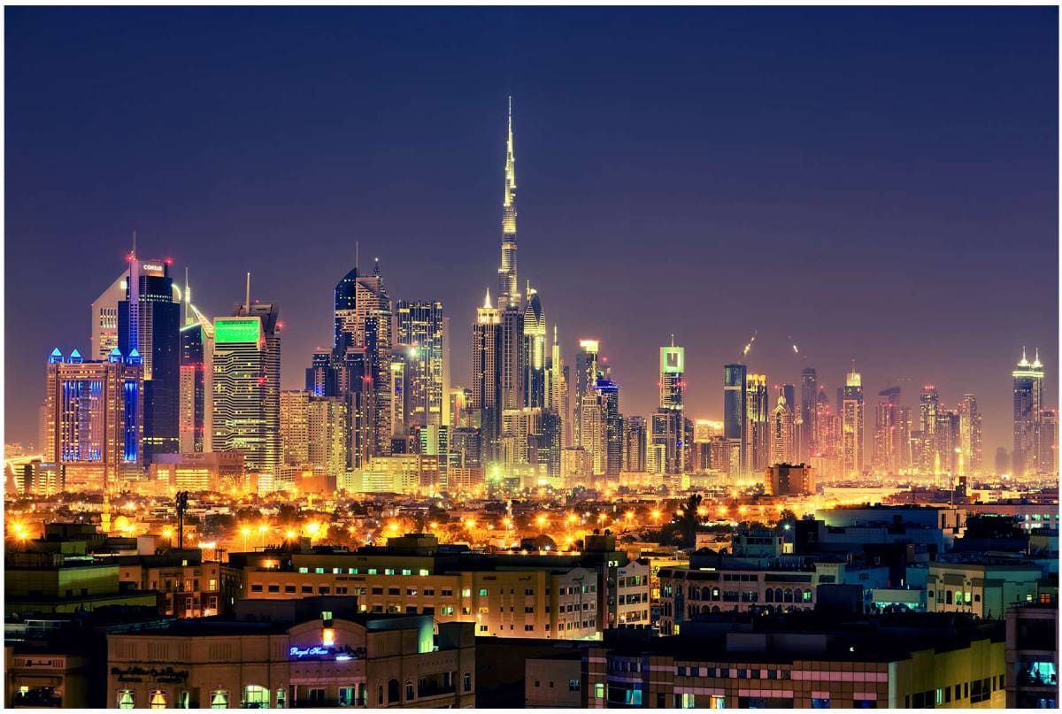 Dubai Skyline at Night