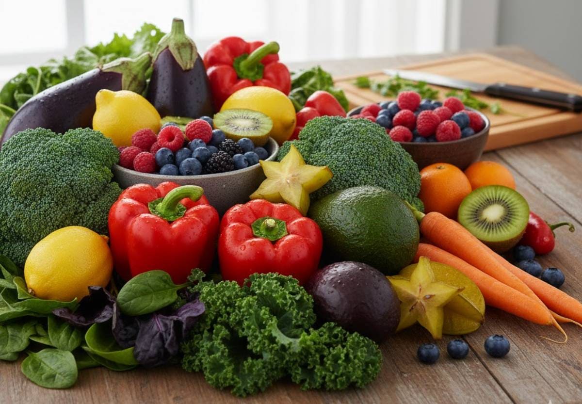 Fresh & Healthy Fruits and Vegetables