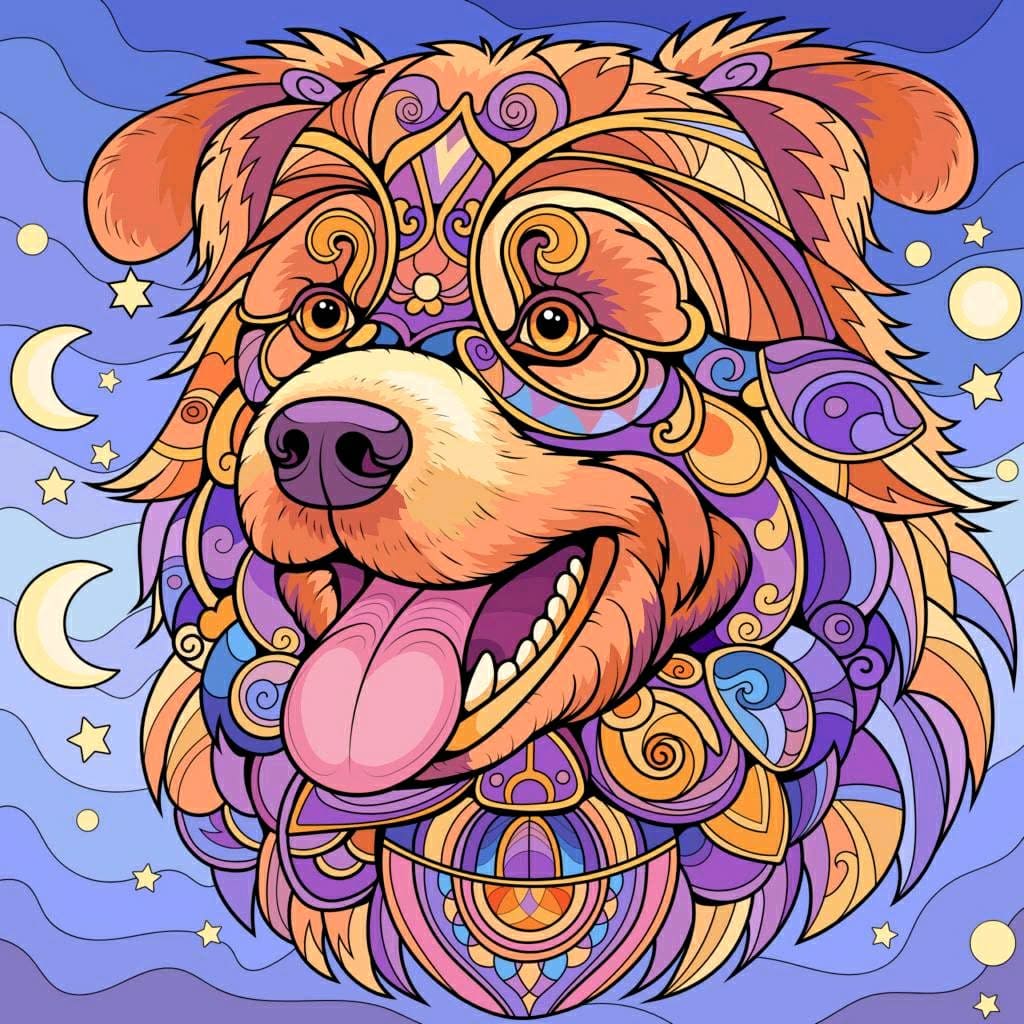 Mandala Dog Dream