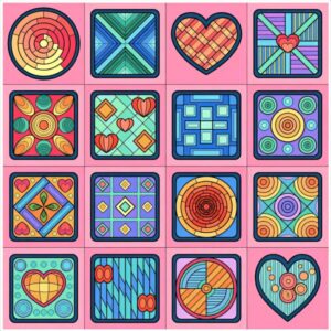 Patterned Love Tiles