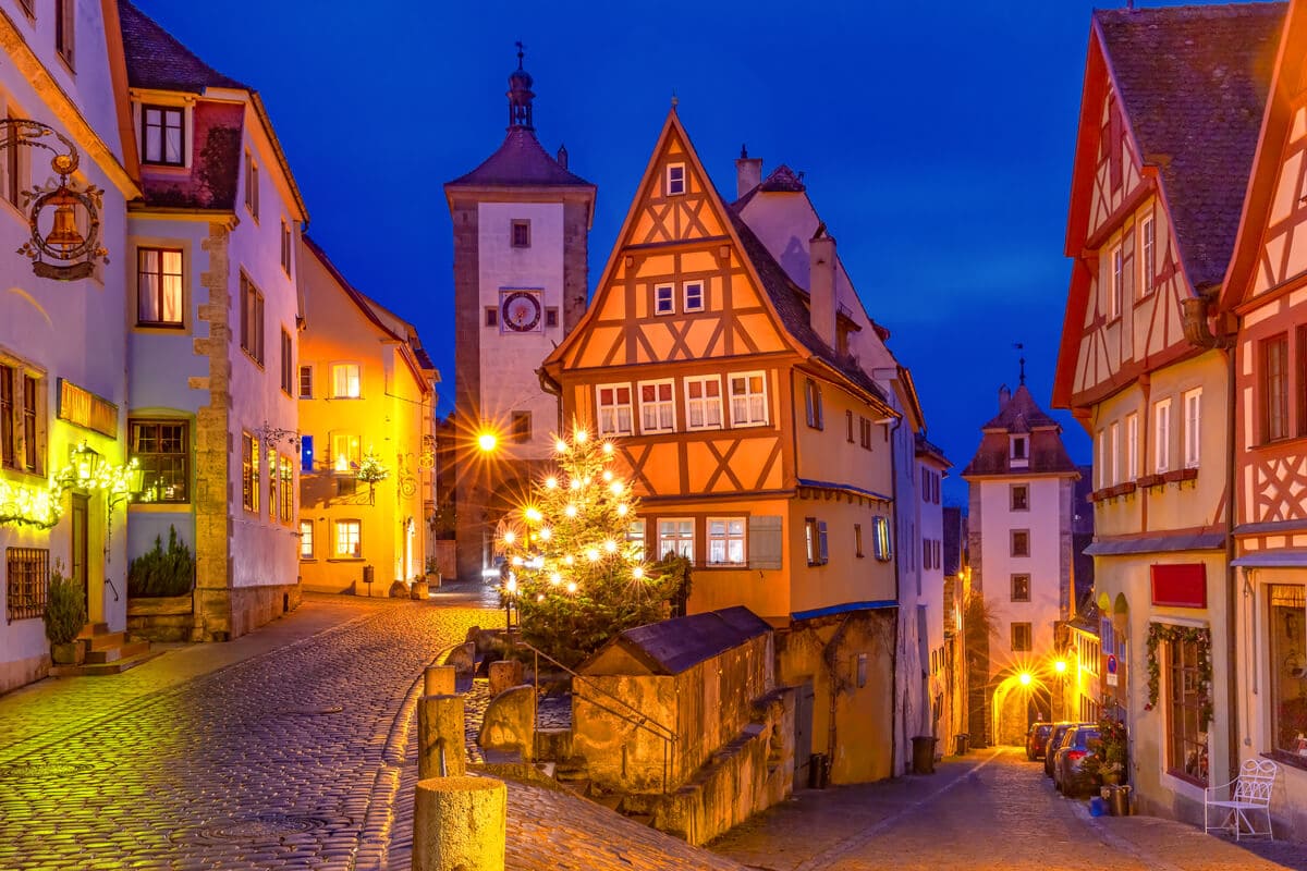Rothenburg ob der Tauber at Night