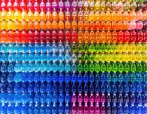 Colored Water Bottles
