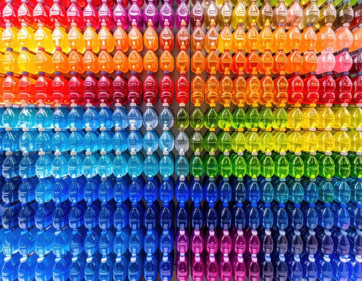 Colored Water Bottles