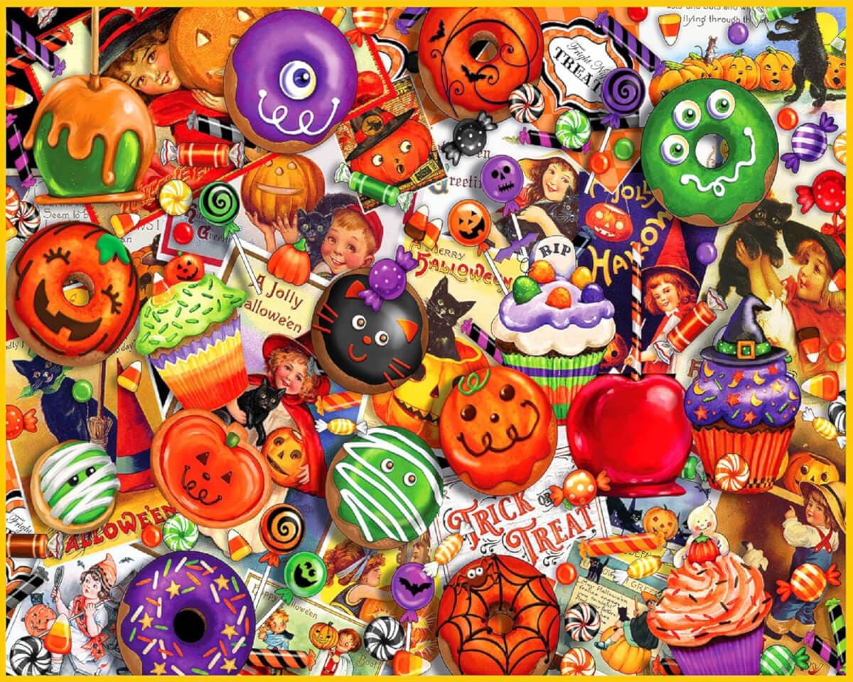 Autumn Food Collage – Trick or Treat