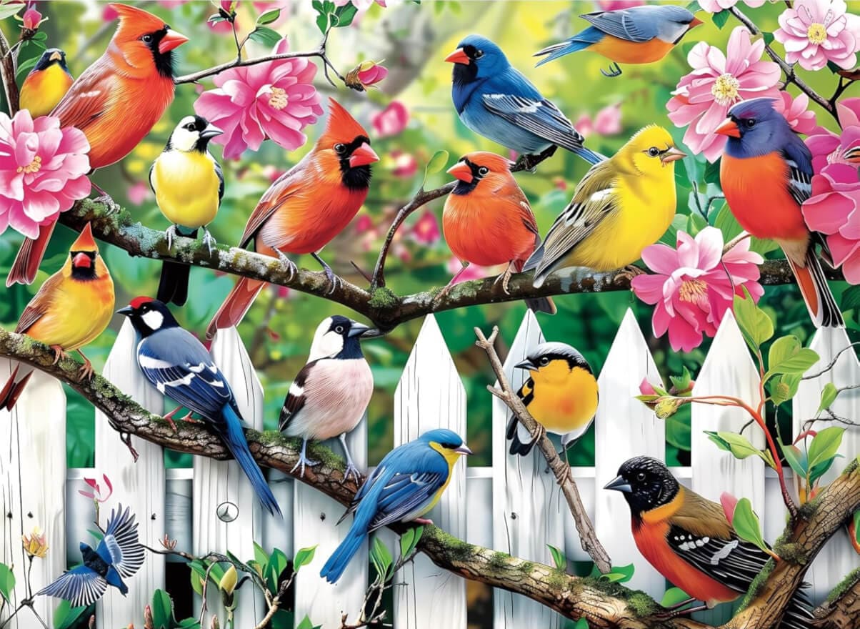 Birds on Branch
