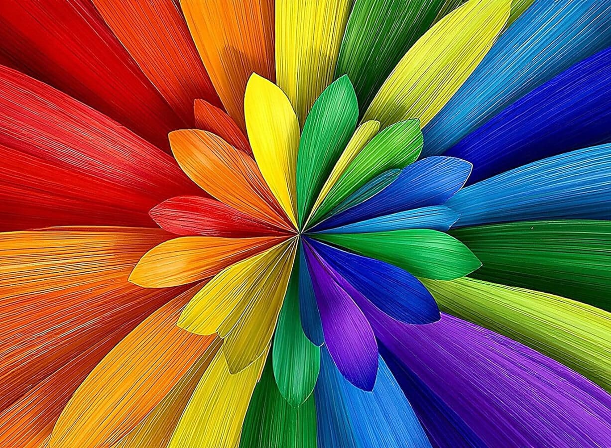 Abstract Rainbow Colorful Art