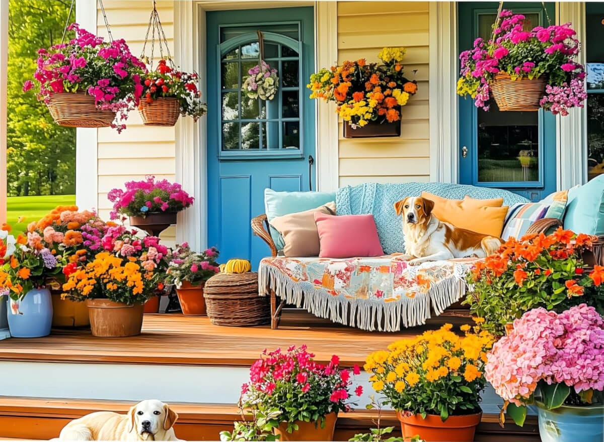 Home of a Flower Lover