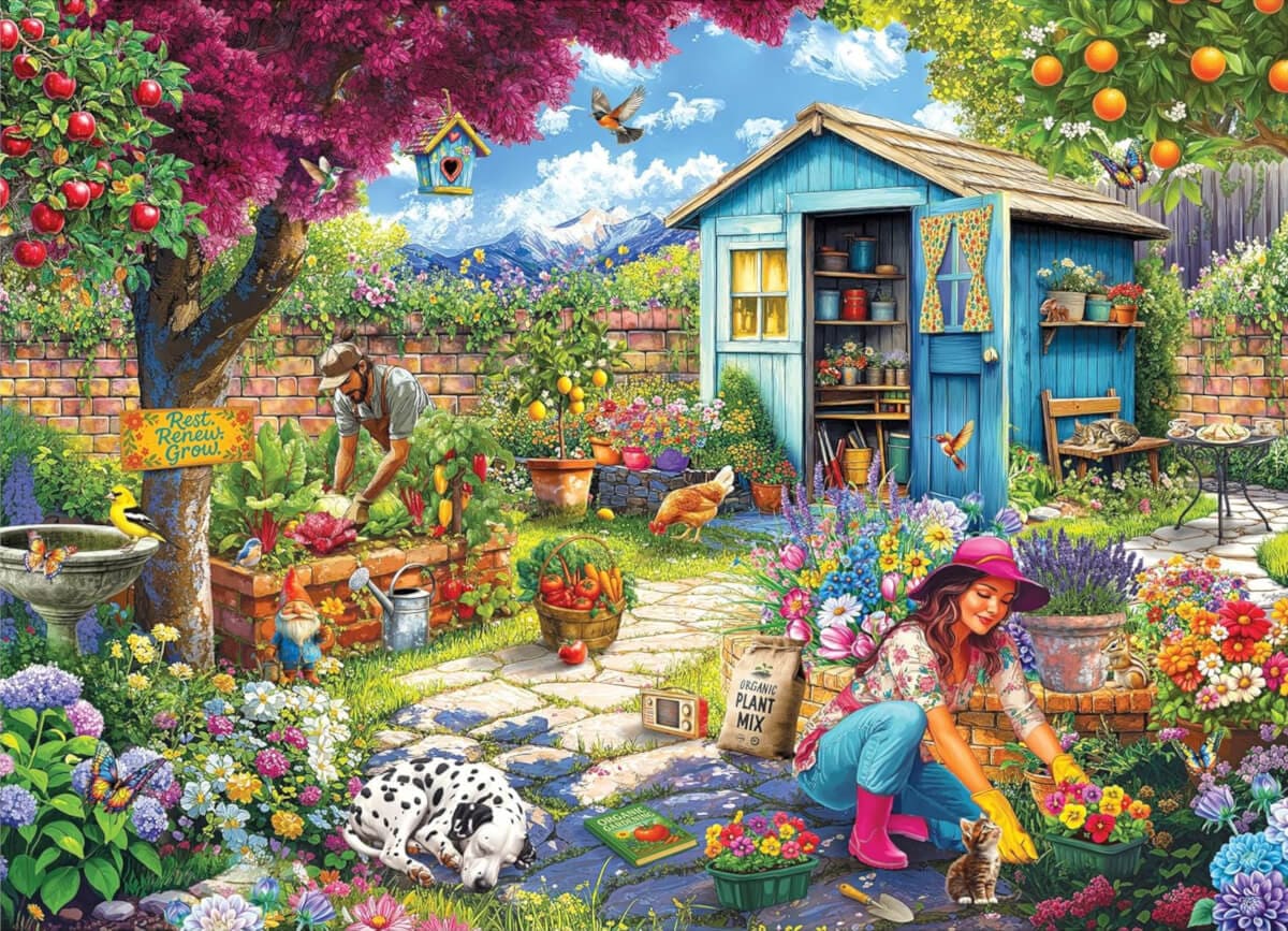 Couple In The Garden