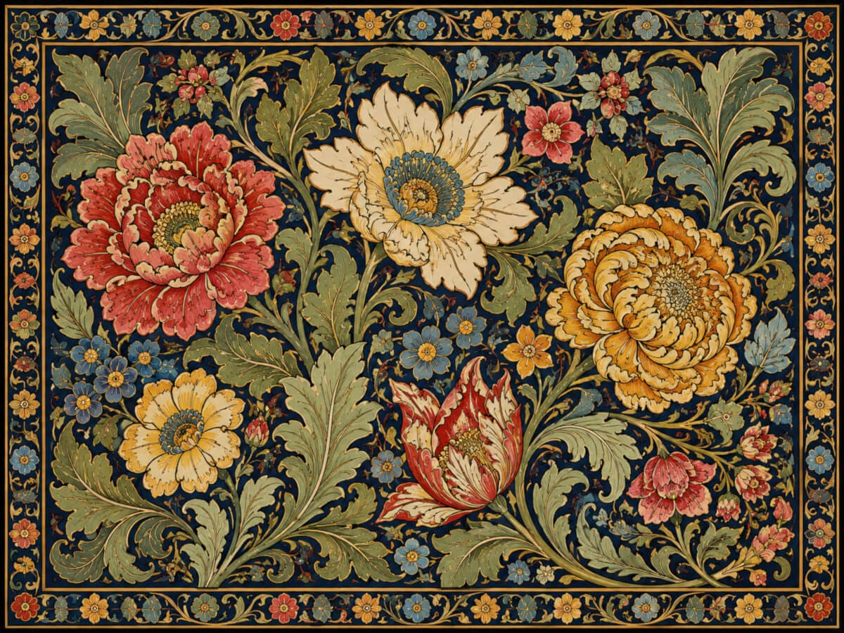 Floral Pattern Painting