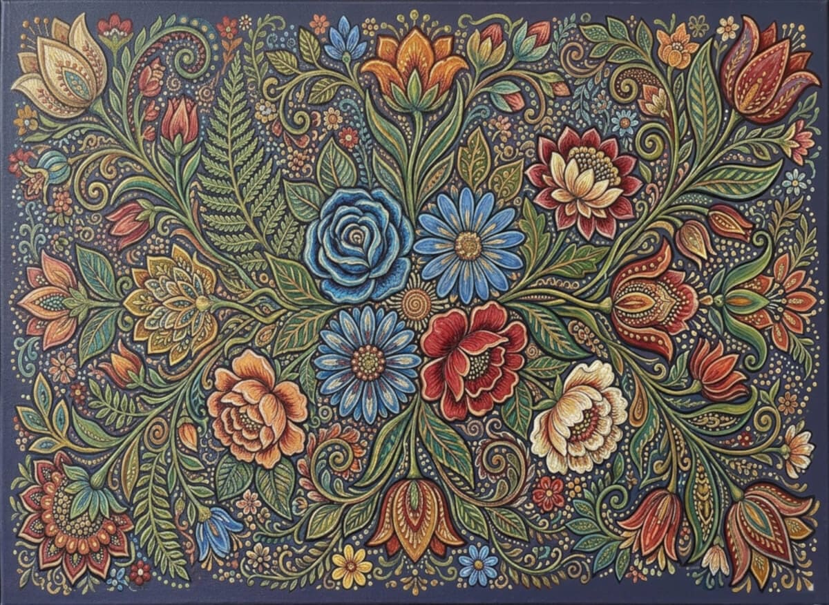 Flower Pattern Painting