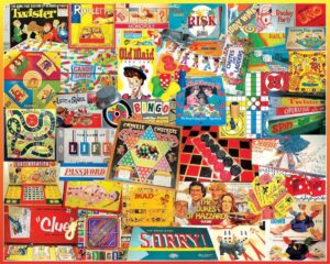 Nostalgic Board Games Collage