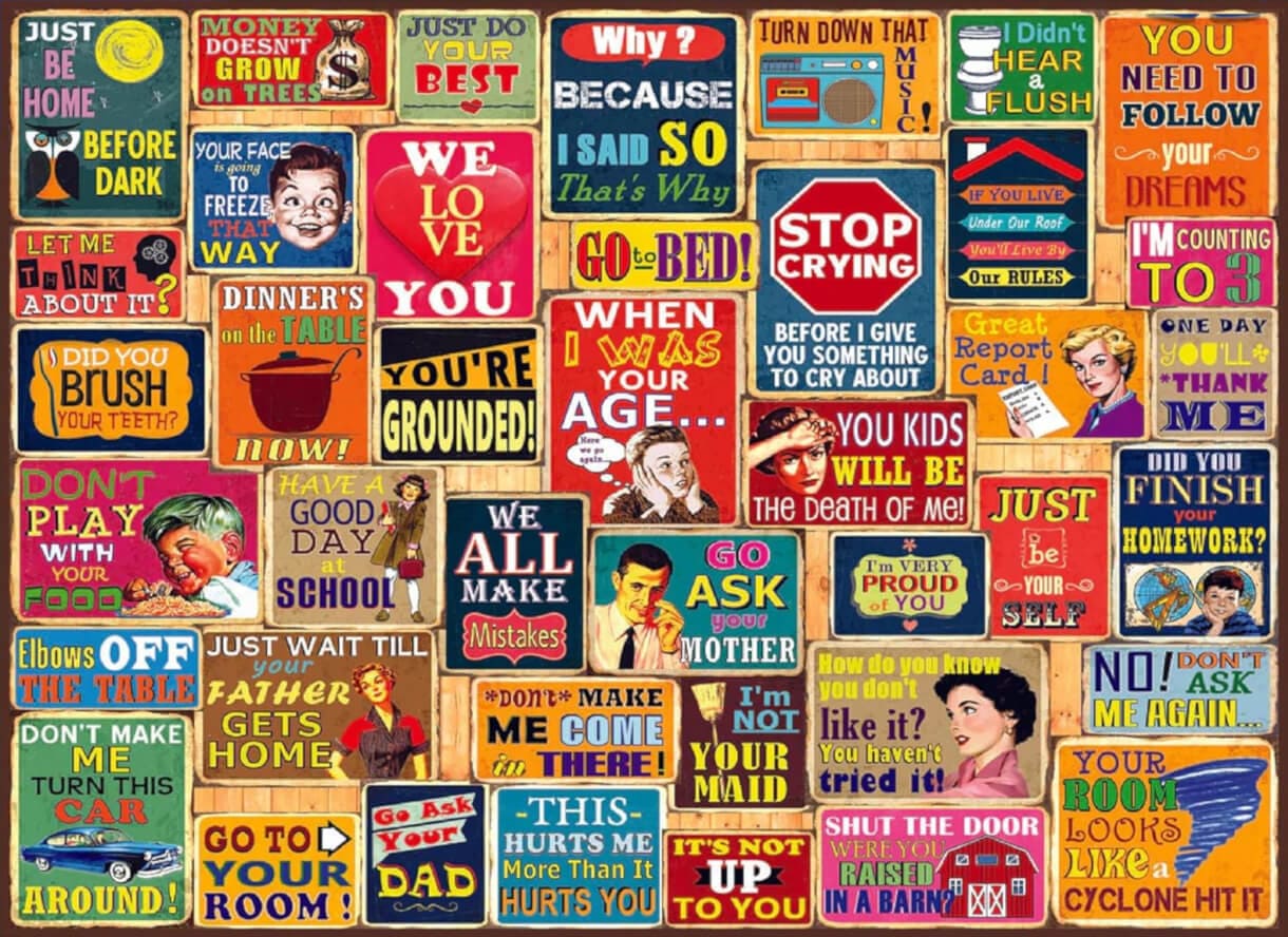 Nostalgic Quotes Collage