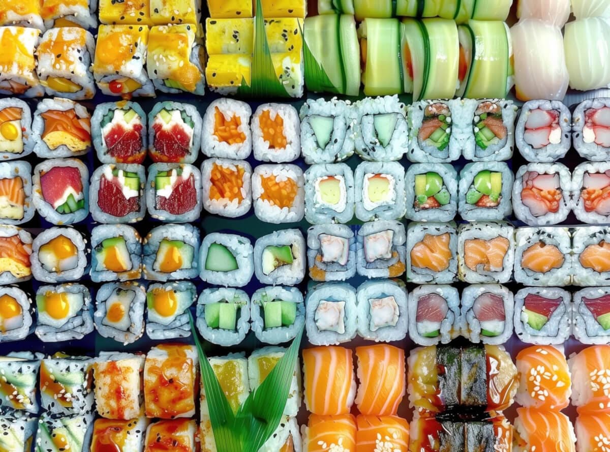 Sushi Rolls Gourmet Food