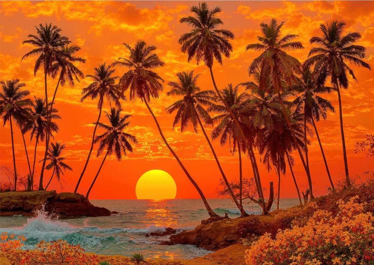 Tropical Sunset Beach