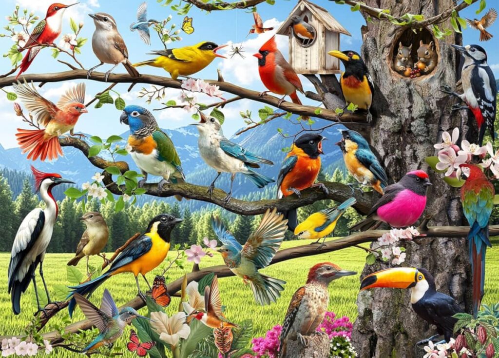 Colorful Wild Birds