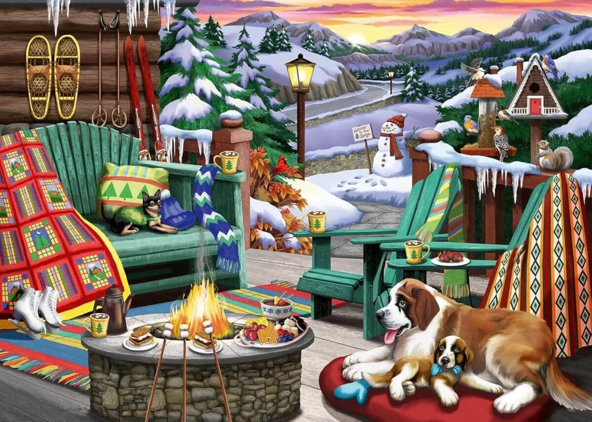 Front Porch in Winter Apres