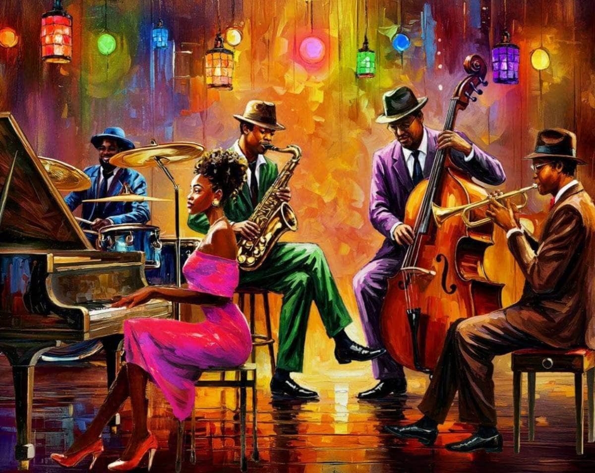 Neon Notes – Jazz Musicians