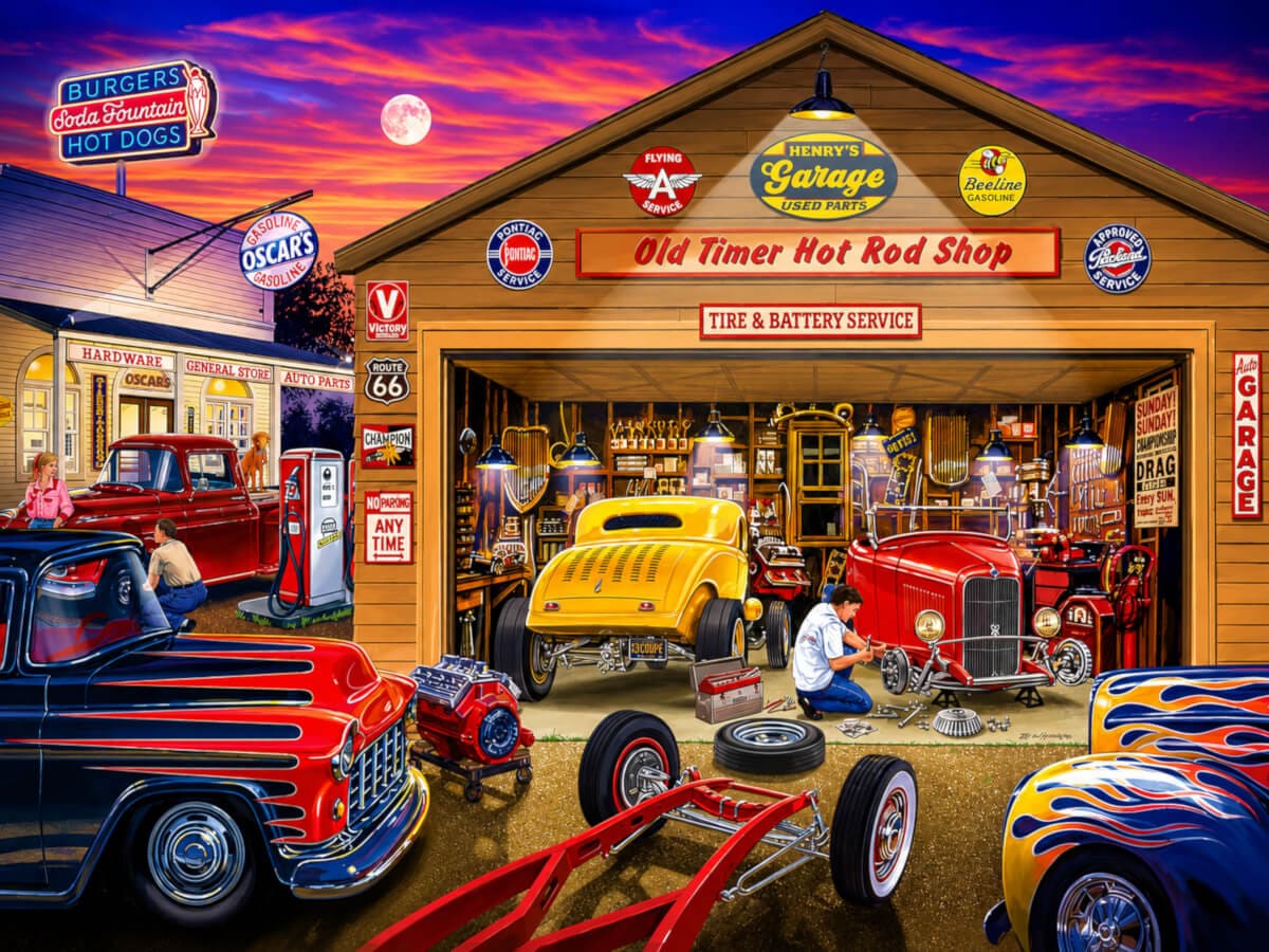 Old Time Car Garage