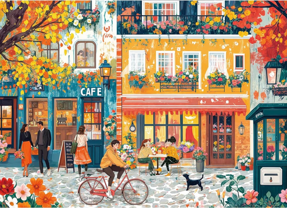 Romantic Street Painting