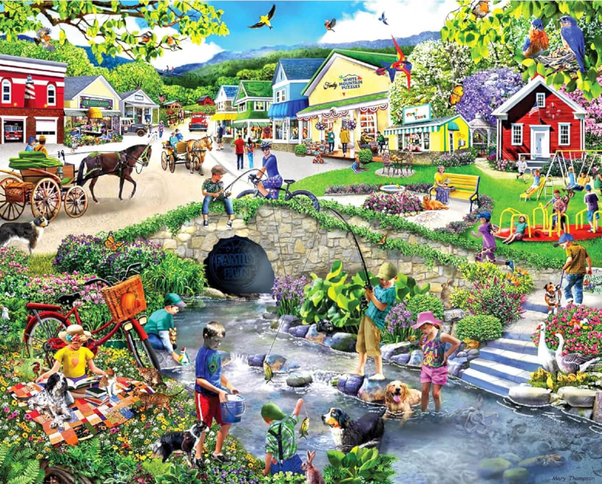 Scenic Summer Village