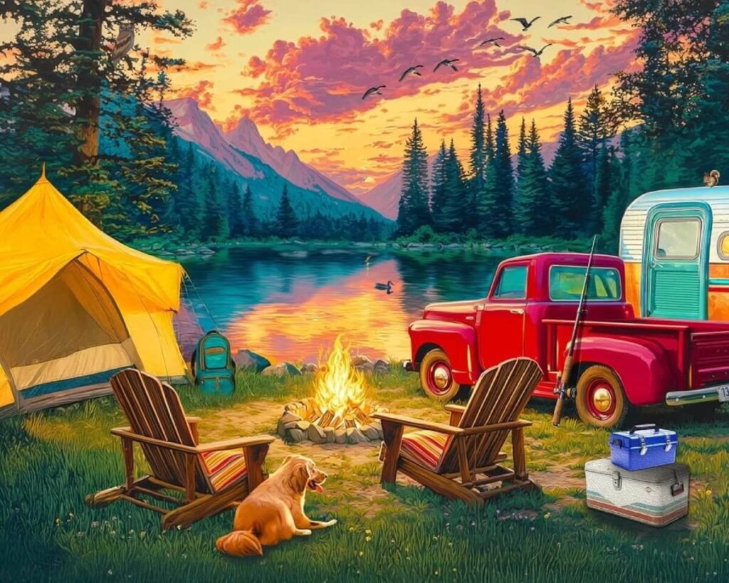 Camping at the Lake