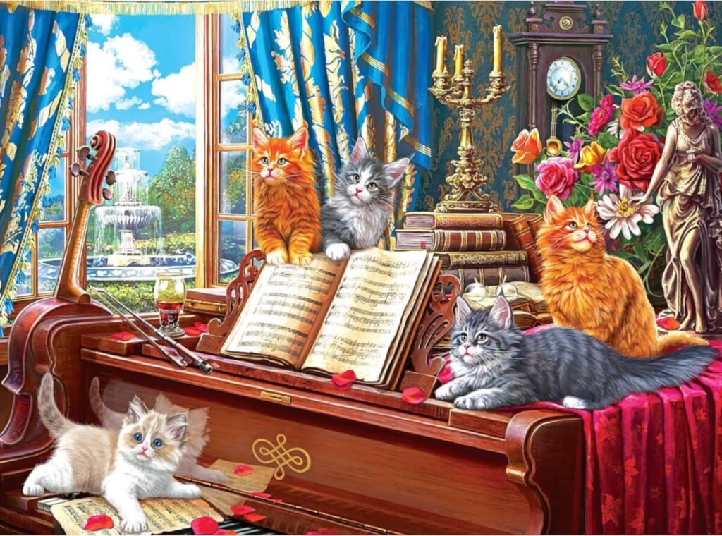 Kittens with Piano Lessons