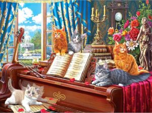 Kittens with Piano Lessons