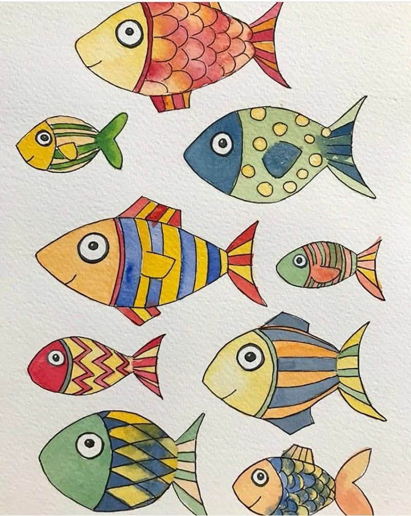 Watercolor Fish