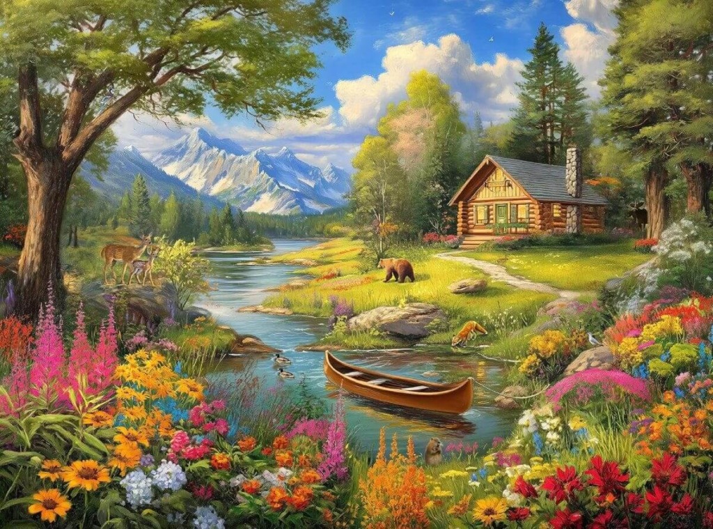 Log Cabin Mountain Lake