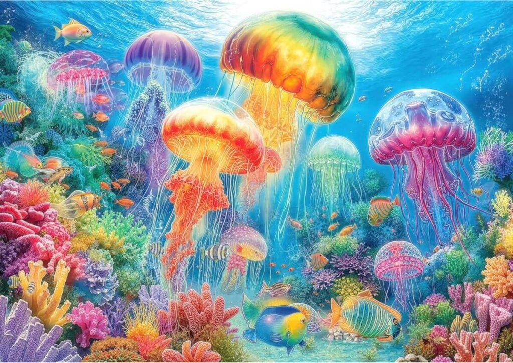 Ocean Jellyfish Gradient