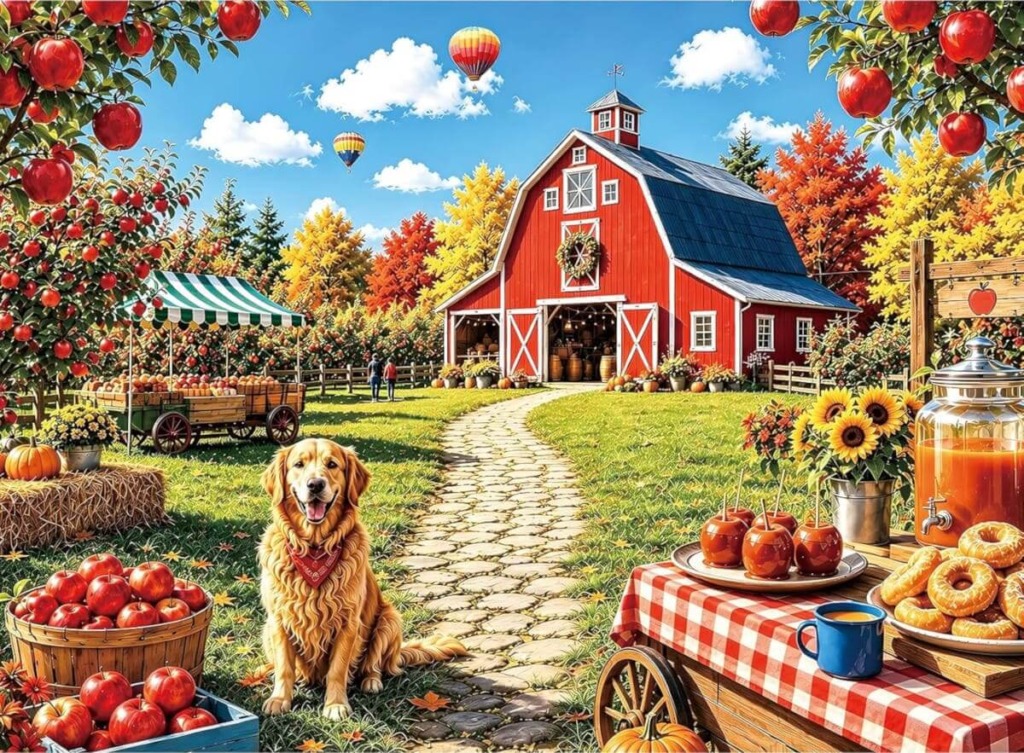Autumn Farm – Red Barn